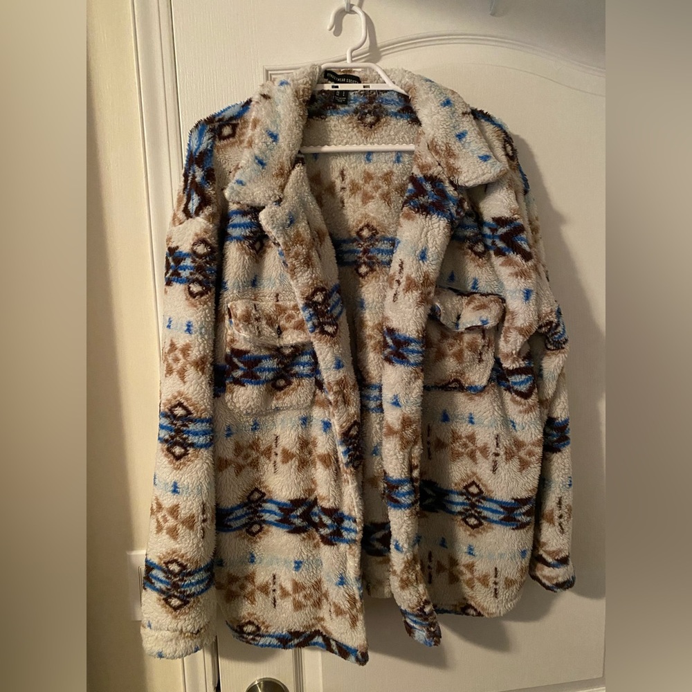 Tribal teddy cardigan